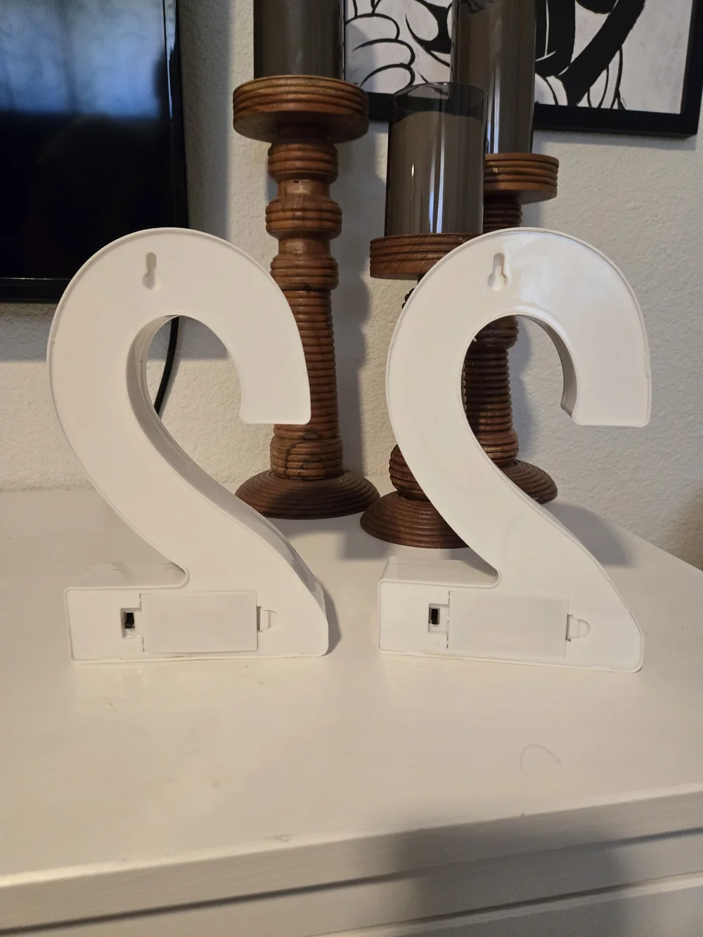 LED Marquee Number '2' Pair in Yellow – Decorative Party Numbers